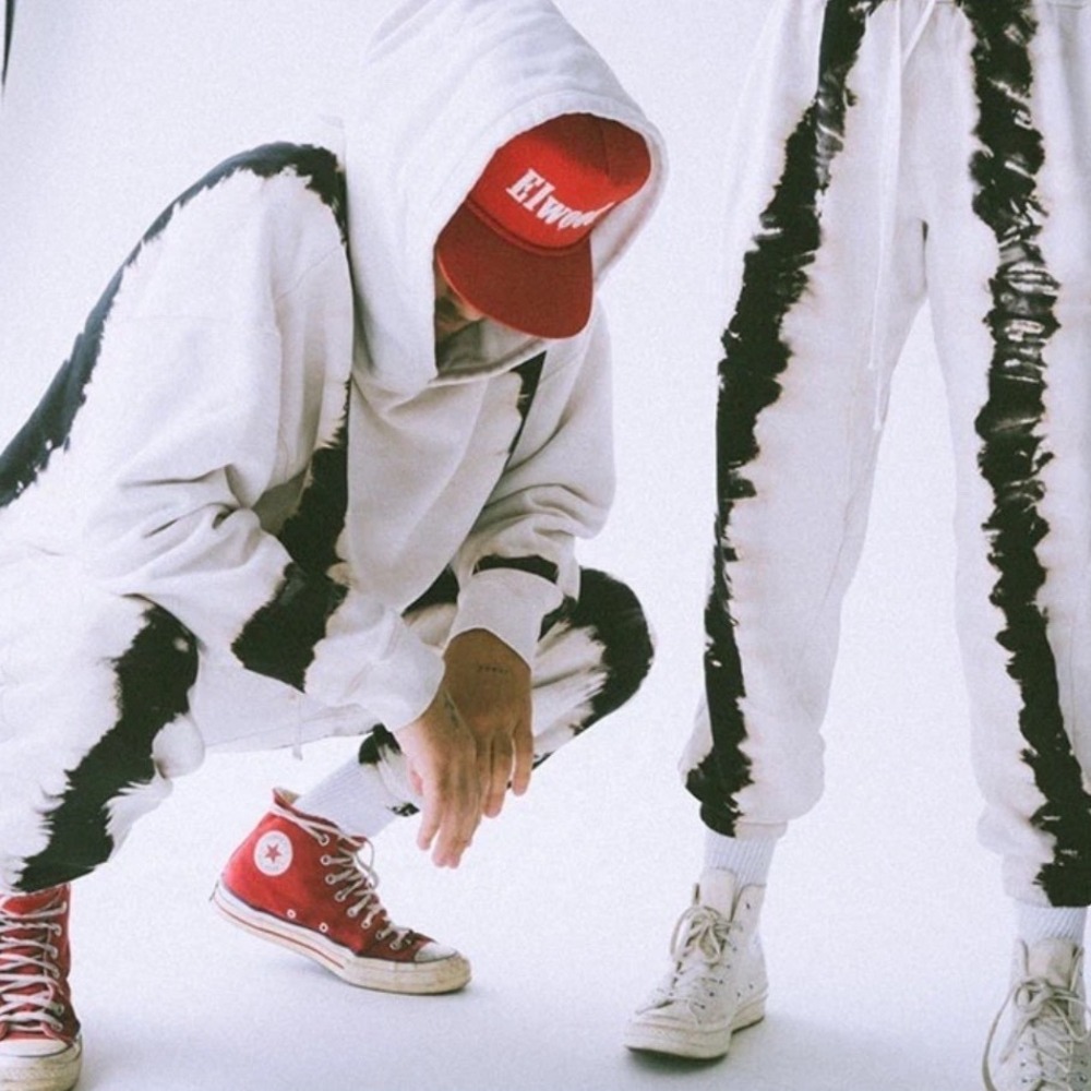 Elwood‎ White Widow Sweatset Sweatshirt Sweatpants Joggers Medium